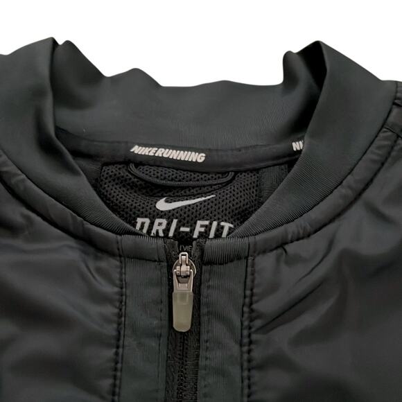 Nike Running Dri-Fit TEDx Portland Womens Black Full Zip Lightweight Jacket L - Picture 4 of 16